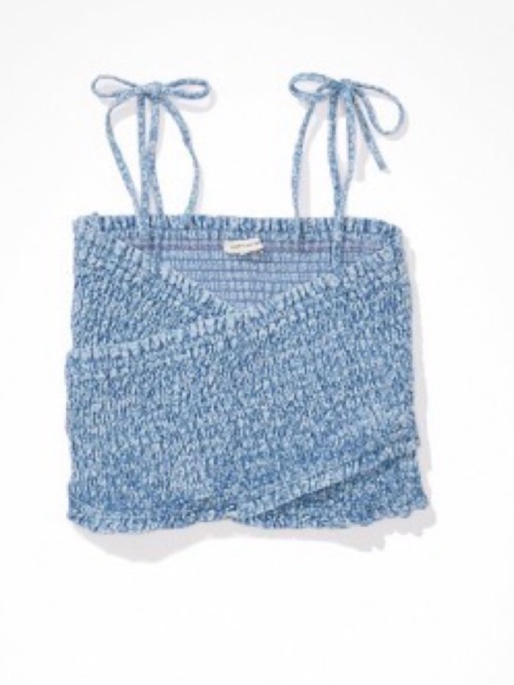 Smocked cross over cami